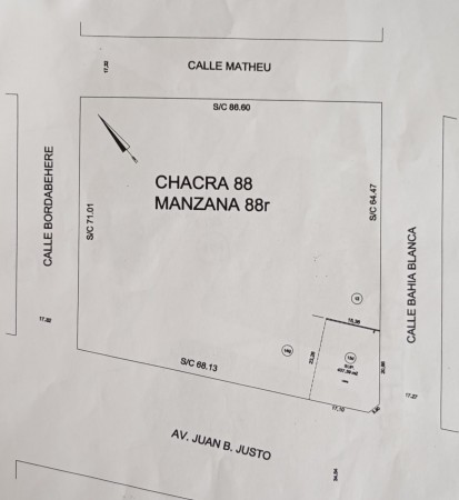 LOTES EN J.B.JUSTO Y BAHIA BLANCA